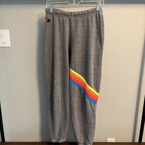 Aviator Sweatpants Neon Chevron Size Medium